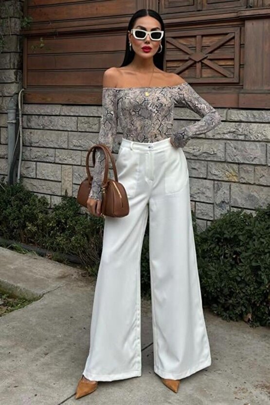 Mra Fashion Bol Paça Palazzo Pantolon 0080