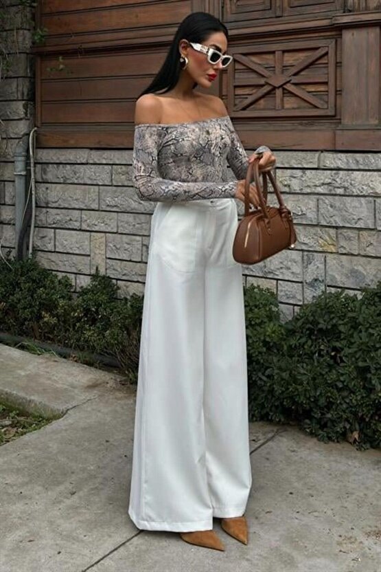 Mra Fashion Bol Paça Palazzo Pantolon 0080