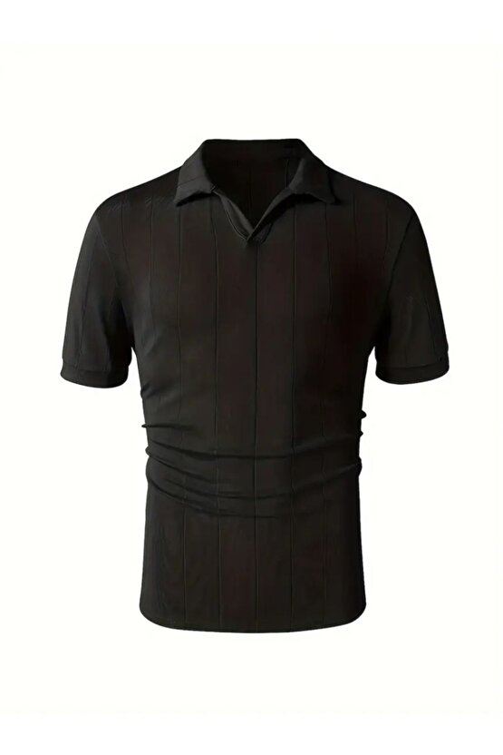 Moda Shop & Butik Erkek Kısa Kollu Polo Yakalı Triko Tshirt
