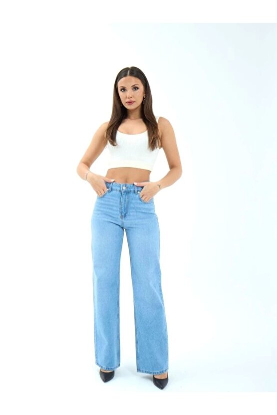 7044 KOT PANTOLON-MAVİ