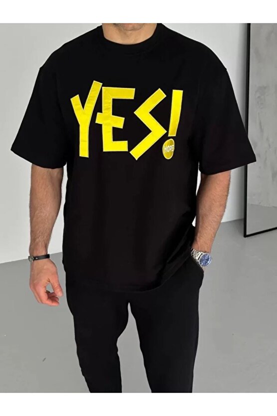 Gelirr Unisex Nakış Işlemeli T-shirt - Siyah