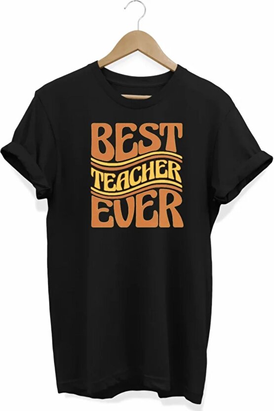 Myterrax 24 Kasım Öğretmenler Baskılı T-shirt - Siyah