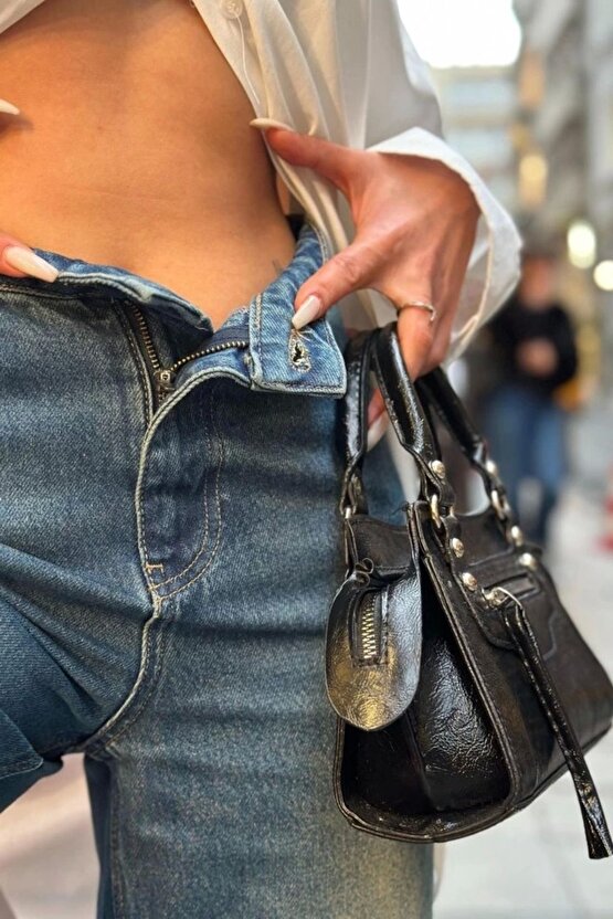 Lacivert Comfy Jeans Pantolon