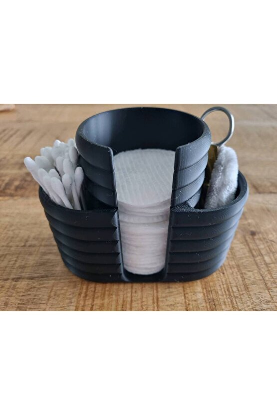 Pamuk ve Kulak Çubuğu Düzenleyici Kaliteli Şık Banyo Organizer