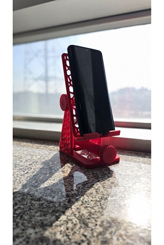 Akrobat Mekanik Görünümlü Ayarlanabilir Telefon Tutucu Masa Üstü Tablet Standı