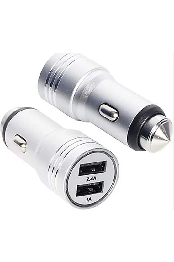 Tüm Araç Ve Arabalara Uyumlu Araç Çakmaklık Şarj Aleti Çift Usb Araba Şarz Söketi