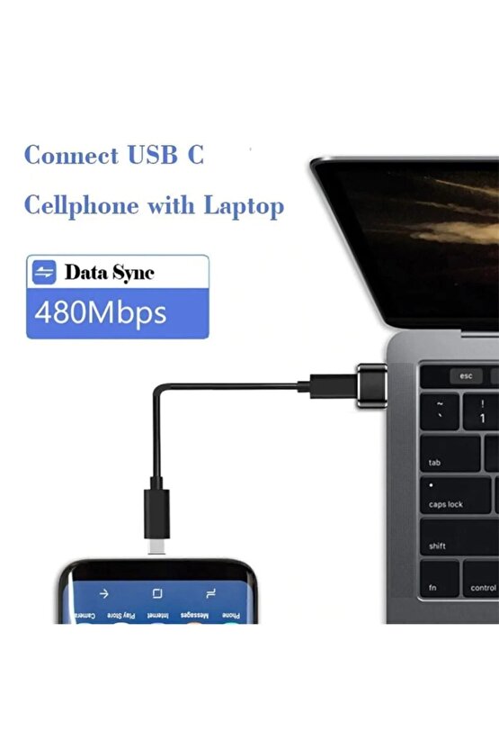 Iphone 11 12 13 14 Yeni Nesil Başlık Aparatı Type-c To Usb Dönüştürücü Otg Çevirici)