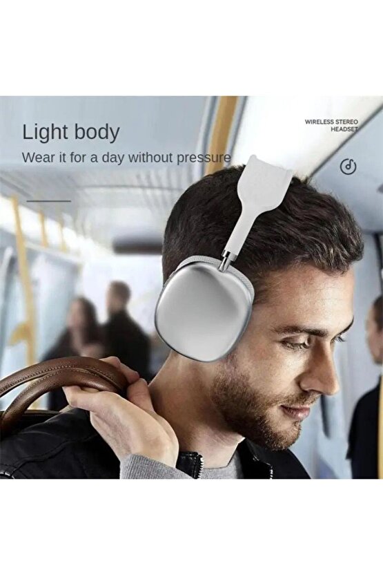 Bluetooth Kulaklık Hi-Fi Yüksek Kalite Ses Bass Müzik Ayarlanır Kafa Bandı Tıkaç Type-C Şarj Aux