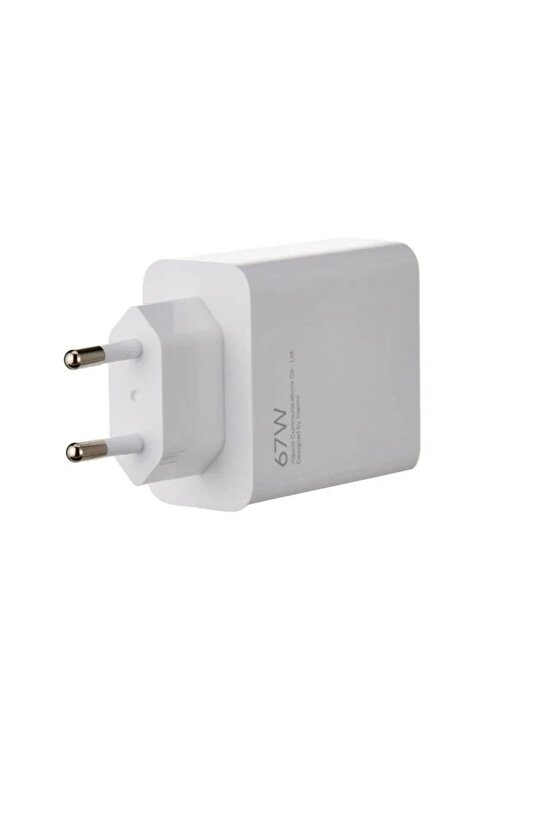 Mi Uyumlu 67 Watt Hızlı Turbo Şarj Seti Kafa + Kablo Şarj Aleti