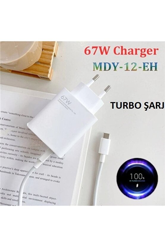 Xiaomi Mi 11 67 Watt Orjinal Turbo Şarj Cihazı Redmi Mi 6a Type-c Data Kablo + Myd-12-eh