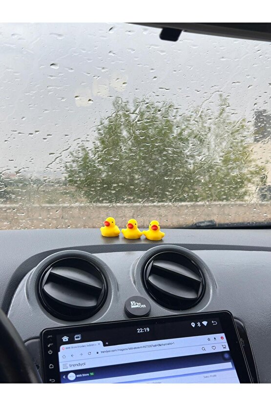3lü Mini Ördek Set - Araç İçi Aksesuar Sevimli Ördekler