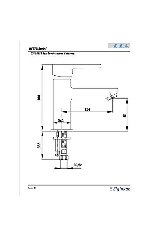 Delta Lavabo Bataryası 102108686