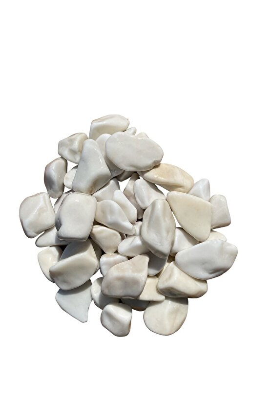 Beyaz Dolomit Taşı 25 Kg 2-4 Cm Bahçe Süsü, Ve Akvaryum Dekorasyonu Için Dere Çakılı