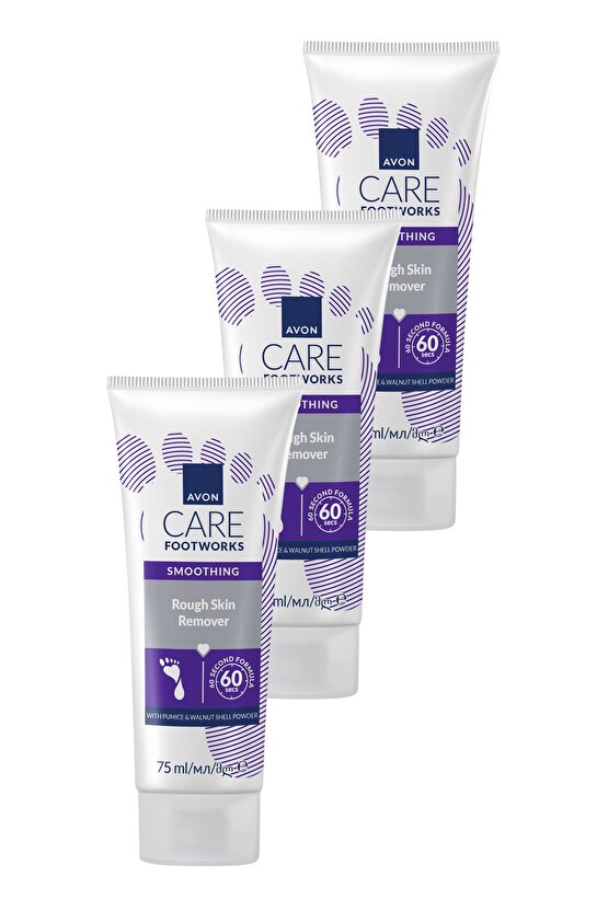 Footworks Sertleşmiş Cildi Arındırıcı Ayak Peelingi 75ml Üçlü Paket