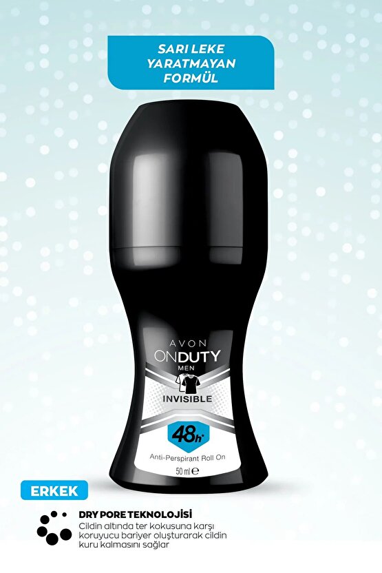 Onduty Invisible Erkek Rollon 50 Ml. 3lü