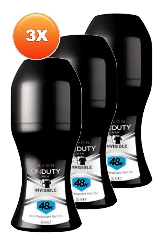 OnDuty Invisible Erkek Rollon 50 Ml. Üçlü Set