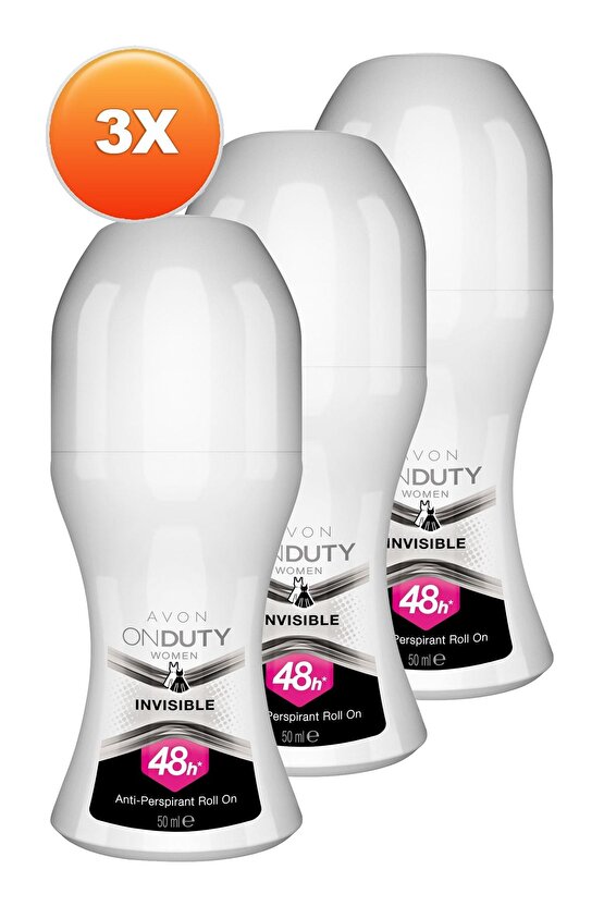 OnDuty Invisible Kadın Rollon 50 Ml. Üçlü Set