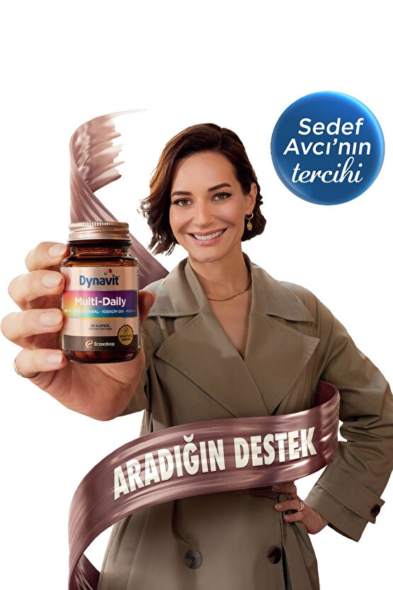 Multi-Daily 30 Kapsül - Koenzim Q10, Rhodiola Ekstresi, Multivitamin ve Multimineral