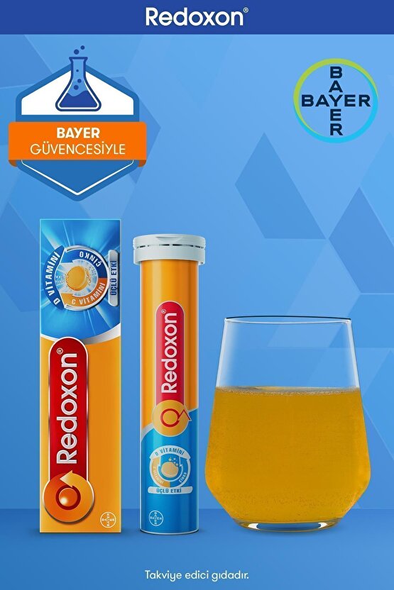 Üçlü Etki 15 Efervesan Tablet I 1000 Mg C Vitamini, D Vitamini Ve Çinko Içeren Takviye Edici