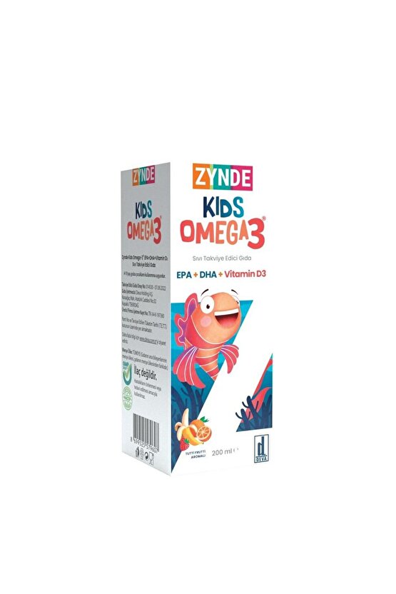 KIDS Kids Omega-3 EPA+ DHA+ Vitamin D3 Sıvı 200ml