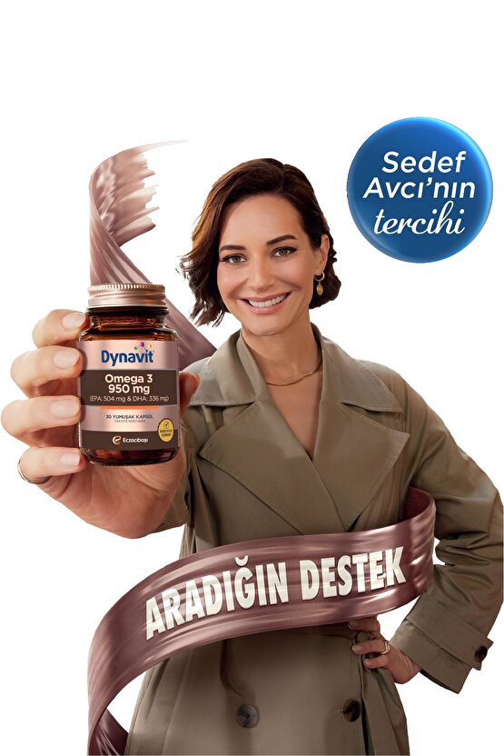 Omega 3 950 mg 30 Yumuşak Kapsül - 1400mg Balık Yağı Yüksek EPA ve DHA