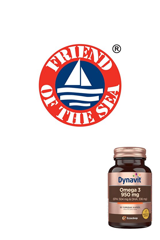 Omega 3 950 mg 30 Yumuşak Kapsül - 1400mg Balık Yağı Yüksek EPA ve DHA