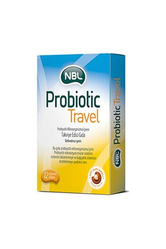Probiotic Travel 12 Çiğneme Tableti