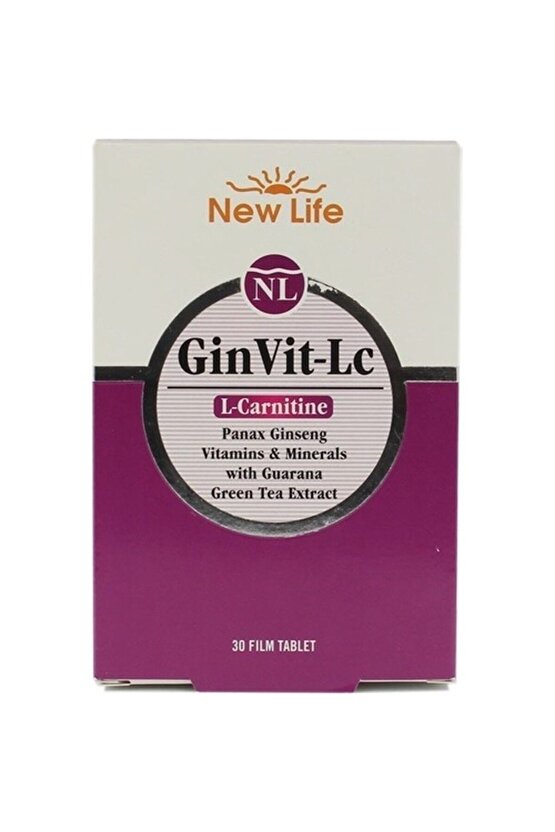 Ginvit-lc L- Carnitine 30 Film Tablet 7640128140993