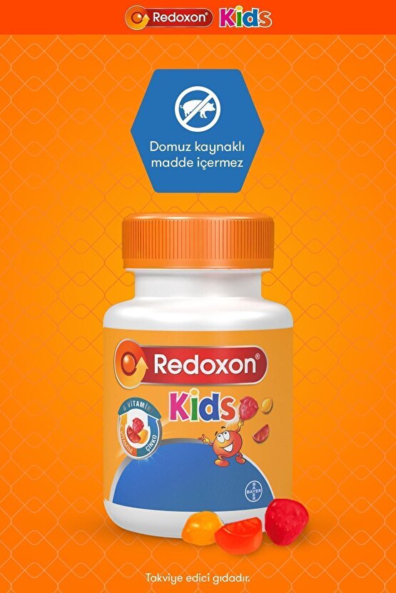 Kids 60 Çiğnenebilir Gummy I Çocuklar Için C Vitamini, D Vitamini Ve Çinko Içeren Takviye