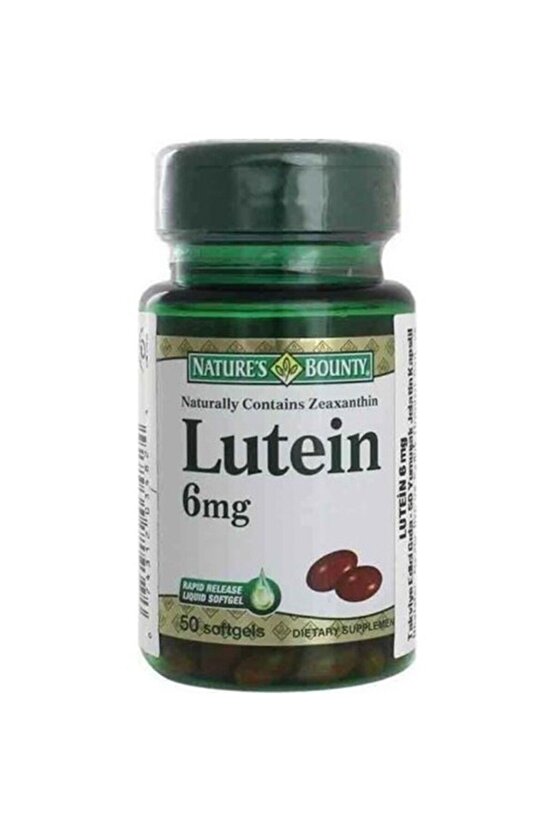 Lutein 6 Mg Takviye Edici Gıda 50 Kapsül