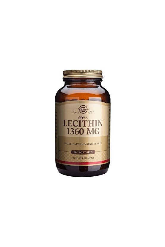 Lecithin 1360 mg 100 Kapsül