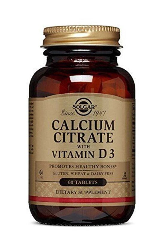 CALCİUM CİTRATE WİTH D3 60 KAPSÜL