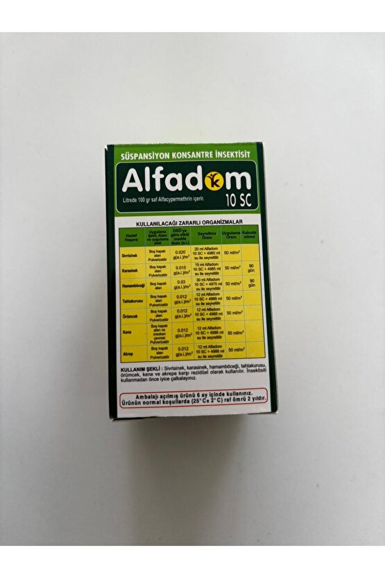 Alfadom 10SC Sivrisinek-Kene-Bit-Pire-Akrep-Hamamböceği (YENİLENMİŞ ÜRÜN)