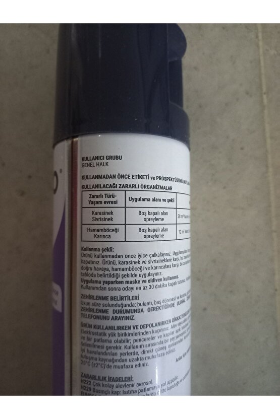 Habitro aerosol fısfıs sinek sivrisinek hamam böceği ilacı 2 adet