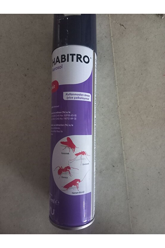 Habitro aerosol fısfıs sinek sivrisinek hamam böceği ilacı 2 adet