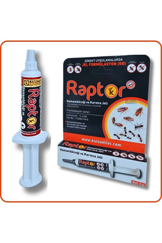 Raptor Hamamböceği Kalorifer Böceği Jeli | 5 Gram