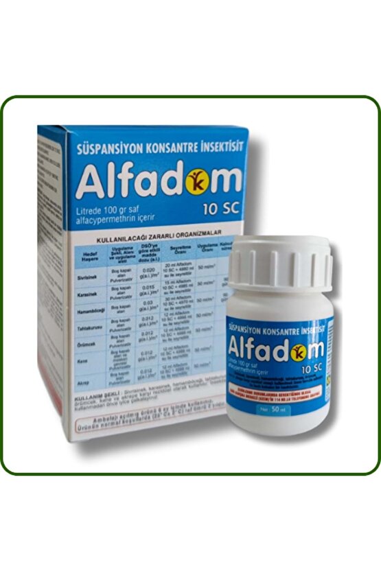 Alfadom 10 SC Kokusuz Haşere Öldürücü | 50 ml