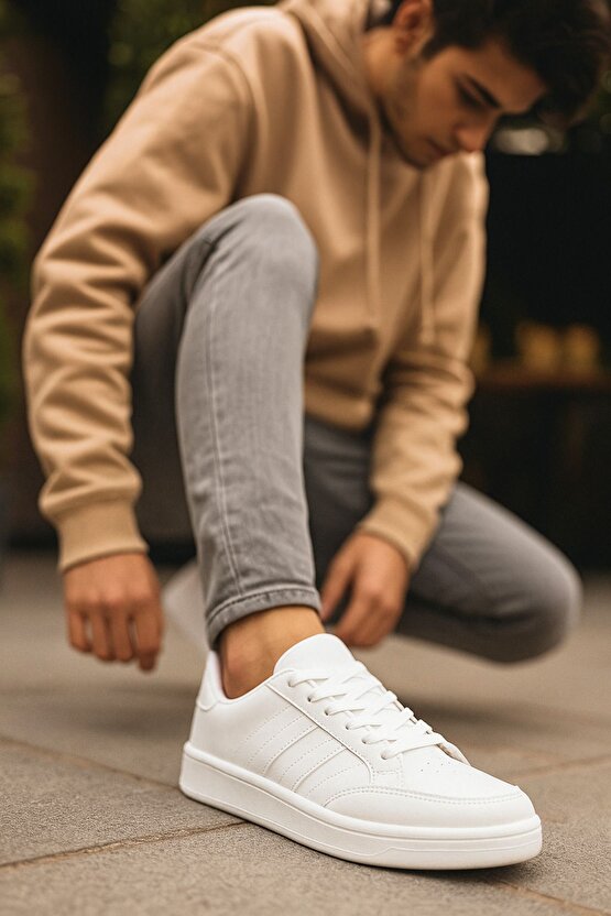 düz taban beyaz sneaker ayakkabı ünisex ayakkabı kadın spor erkek spor