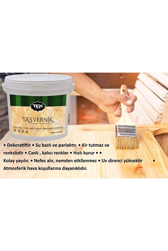 TEK TAŞ VERNİK SU BAZLI 0,75 LT