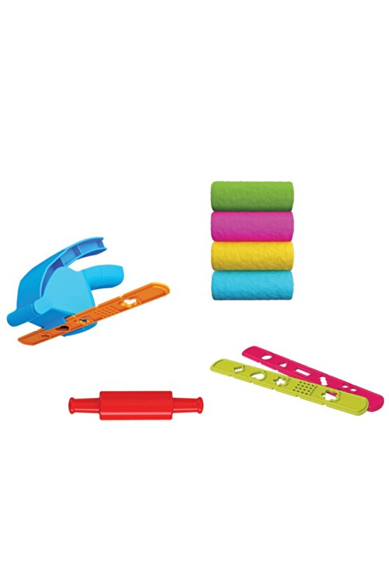 & Art Craft El Presi Hamur Set 200 Gr +4 Farklı Renk +5 Aparat +3yaş