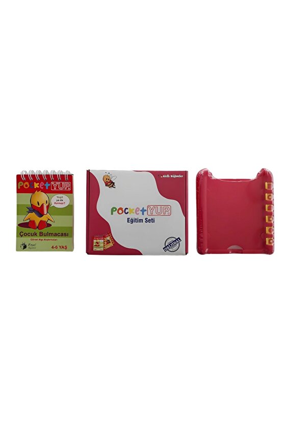 Akıllı Düğmeler - Pocketyup - 4-6 Yaş Çocuk Bulmacası Kitabı Kontrol Kutusu