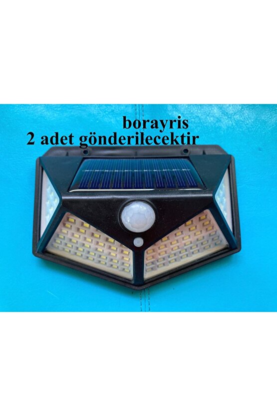 2 Adet borayris Güneş Enerjili Bahçe Lambası 100 Led Bahçe Bahçe Lambası Aydınlatma 2 ADET borayris