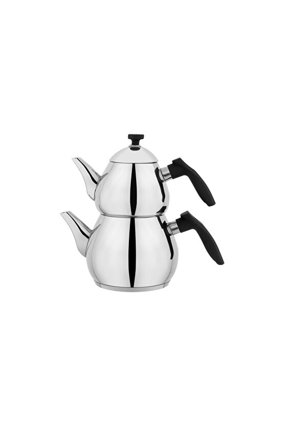 Tea Chef Orta Boy Çaydanlık Takımı 4 Parça-Siyah