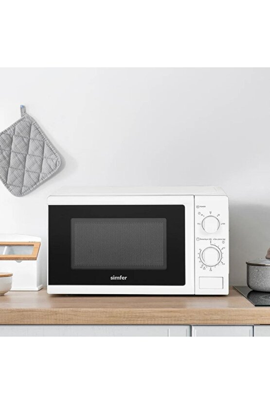 Sk 4601w Beyaz 20 Litre Mekanik Mikrodalga Fırın