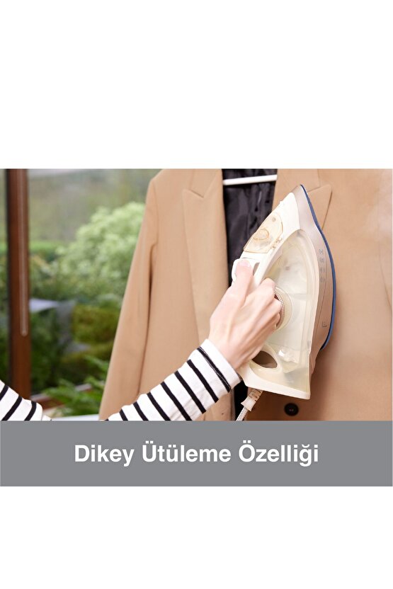 Glimmer Buharlı Ütü - Beyaz