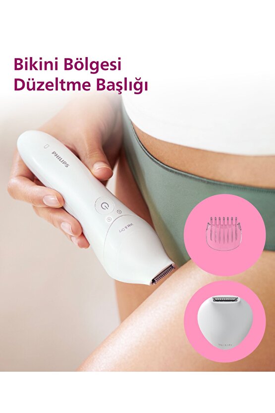 Bre72005 Epilatör (YÜZ KOLTUK ALTI BİKİNİ BÖLGESİ BACAK)ıslak Ve Kuru,ışıklı,kablosuz
