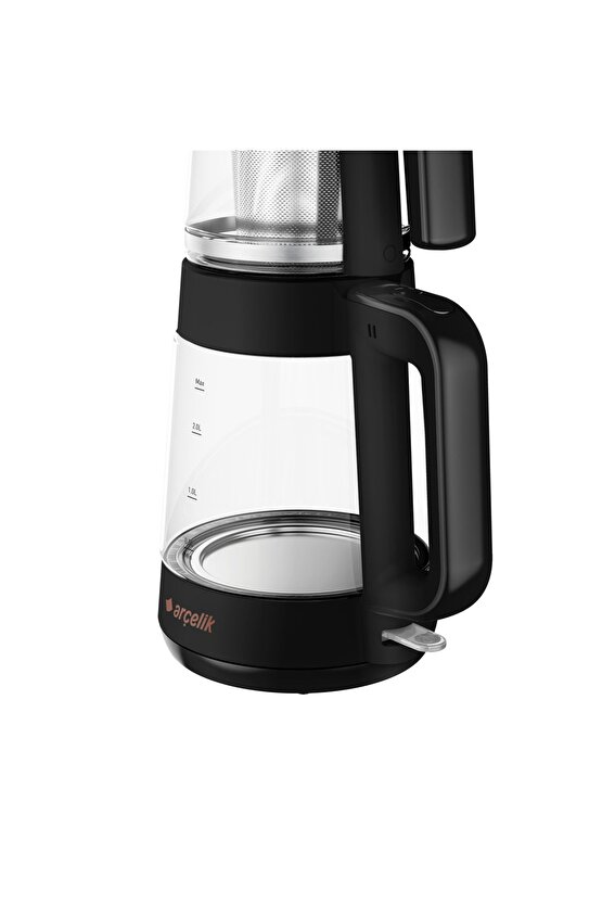 Cm 6964 S Resital Siyah 1900 W Cam Demlikli Çay Makinesi