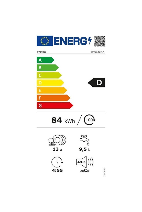 Bulaşık Makinesi D Enerji Sınıfı 6 Programlı 13 Kişilik
