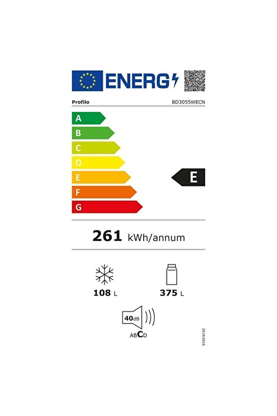 Bd3055wecn E Enerji Sınıfı 483 Lt Nofrost Alttan Donduruculu Buzdolabı