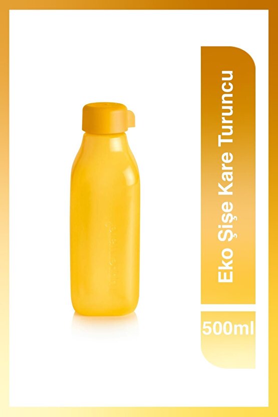 Eco Şişe Suluk Ve Matara Turuncu Kare 500ml